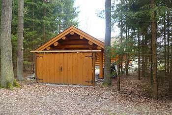 Nově budovaná rekreační chata na břehu rybníka Horní Pohoř | Rybníky Třeboňsko | MAS Třeboňsko