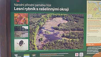 Informační tabule na hrázi rybníka Vizír | Rybníky Třeboňsko | MAS Třeboňsko