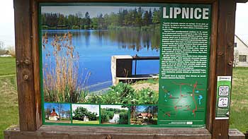 Informační tabule v osadě Lipnice | Rybníky Třeboňsko | MAS Třeboňsko