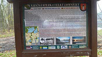 Informační tabule na hrázi Lomnického velkého rybníka | Rybníky Třeboňsko | MAS Třeboňsko