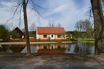 Pohled na ponědražskou baštu z hráze Ponědražského rybníka | Rybníky Třeboňsko | MAS Třeboňsko