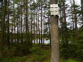 Pozcestník na břehu Žďárského rybníka | Rybníky Třeboňsko | MAS Třeboňsko