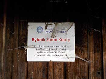 Informační tabulka u rybníka | Rybníky Třeboňsko | MAS Třeboňsko
